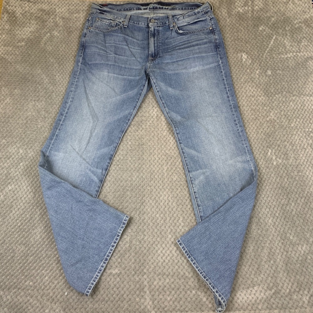 7 For All Mankind Bootcut Jeans Mens 36 Light Wash 100% Cotton JTA520935